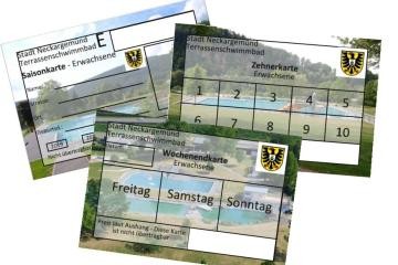 Schwimmbadkarten