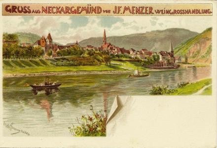 Postkarte von Heinrich Hoffmann für die Firma Menzer um 1900