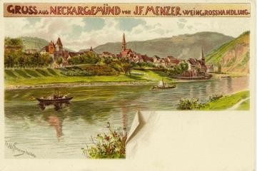 Postkarte von Heinrich Hoffmann für die Firma Menzer um 1900