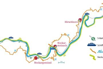 Stilisierte Karte Romantische Vier