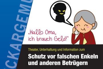 Plakat zu "Hallo Oma, ich brauch Geld"