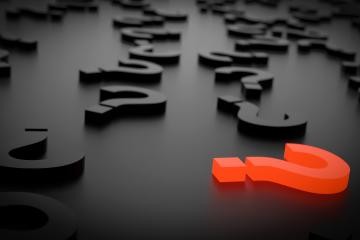 Symbolbild mit Fragezeichen