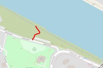 Kartenausschnitt mit Treppenweg