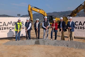 Am 20. März erfolgte der Spatenstich für das neue Gewerbegebiet in Hirschberg (Foto: Gemeinde Hirschberg)