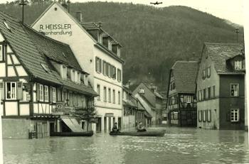 Hochwasser Hanfmarkt im März 1956